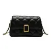 Bolso pequeño cuadrado estilo coreano, nuevo bolso cruzado, bolso de hombro versátil y a la moda para el trabajo, elegante bolso de nicho con cadena de patrón de diamante