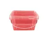 Barril de Embalaje Rectangular para Maleta Sello PP Bolsa Cubo de Agua Fruta Seca Salsa Juguete para Niños Barril de Almacenamiento Transparente