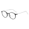 Nuevas Gafas Redondas Metálicas Color Marrón Frío Anti Luz Azul para Mujer Se Pueden Combinar con Gafas Sencillas Sin Maquillaje Venta al por Mayor