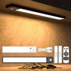Luz LED Inteligente con Sensor de Cuerpo Humano Recargable Tricolor Regulable con Tira de Luz LED para Gabinete de Vino, Gabinete, Armario, Sensor, Luz Nocturna