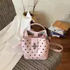 Bolso Nuevo de Bloques de Color, Bolso de Hombro, Bolso Cubo de Alta Calidad, Bolso de Hombro Elegante y Versátil, Bolso Cruzado de Moda para el Día a Día