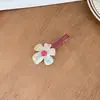 Pinza para el pelo con diseño de edición limitada estilo coreano, colorida, flor, para flequillo, accesorios para el pelo, pinza para el pelo de acetato