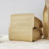 Bolsa de sellado de ocho lados de papel Kraft aluminizado interior, embalaje de alimentos, té, bolsa autosellable, punto, miel, fruta, níspero, juego completo de muestras