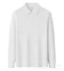 Roupas de trabalho com logotipo personalizado para eventos de publicidade em grupo, camisas de trabalho de manga comprida com colarinho para lojas 4S, lojas de milk tea e café, atacado com texto impresso