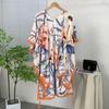 Venta Caliente Transfronteriza Turismo Vacaciones Estilo Étnico Estampado Ropa Exterior Protector Solar Chal para Mujer Parasol Elegante de Alta Calidad Wai Dividido