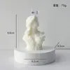 Vela Perfumada Estilo Nórdico Transfronterizo Niña Floral, Adorno Creativo Estilo Ins, Vela de Arte Geométrico, Regalo Souvenir