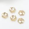 Zhongxing transfronteiriço novo cobre puro chapeamento 14k ouro flor tampa espaçador diy acessórios de joalheria atacado direto da fábrica