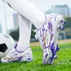 Novos Sapatos de Futebol Infantis Transfronteiriços com Travas Quebradas, Travas Longas, Travas Quebradas, Fivela Rotativa, Sapatos de Futebol para Competição Estudantil em Gramado