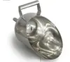 Pala de acero inoxidable 316L, pala de material, pala para hielo, boca semi-redonda, pala para medicina en polvo, boca cuadrada, fondo plano, forma curva, disponible en varios tamaños para fábricas farmacéuticas