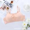 Sutiã Tomara que Caia Cai Xian'Er 3281 para Meninas Jovens, Roupa Íntima Macia e Não Deformável, Estilo Fino, Copo AB, Respirável com Fecho de Três Fileiras