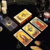 Coleção 2025 Nova Coleção de Cartas de Tarot Waite com Folha de Ouro Genuíno Conjunto Completo de 78 Cartas Recomendado para Iniciantes