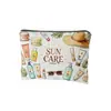 Bolsa de Cosméticos de Lino con Lazo de Nuevo Estilo para Amazon Transfronterizo, Resistente a Manchas, Resistente al Desgaste, Bolsa de Almacenamiento de Gran Capacidad, Personalizable