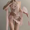 Banda abdominal para mujer estilo chino tradicional Hanfu Banda abdominal para mujer Ropa de dormir para mujer Corbata Adulto Banda abdominal roja antigua Protección del estómago Bordado de palacio