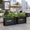 Caja de Flores de Hierro Forjado de Acero Inoxidable para Exterior Valla Valla Jardín Municipal Valla de Columpio Departamento de Ventas Caja de Flores Jardinera
