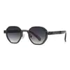 Gafas de Sol Retro Europeas y Americanas de Metal con Marco Grande de Encanto Vintage Moderno Gafas de Sol Ins 9819