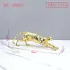 Esculturas de Animais Leopardo de Metal Galvanizado Modernas Simples Enfeites Entrada de Estudo Hotel Gabinete de TV Decorações para Casa