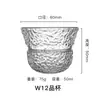 Fabricante Direto de Copo Pequeno para Café Coado Manual Venda Direta Criativo Japonês Transparente Copo para Degustação de Chá Gongfu Conjunto de Chá Atacado