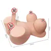 Muñeca física gay Jiuai con vagina y brazo moldeados, shemale de medio cuerpo, juguete sexual adulto andrógino con pene