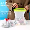 Bolsa de Almacenamiento de Juguetes para Bebé Bolsa Transparente con Cordón de Poliéster Empalmado Bolsa con Cordón Miscelánea de Bloques de Construcción Pequeños para Niños