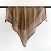 Pañuelo pequeño cuadrado de algodón y lino color marrón estilo Maillard para mujer, estilo nuevo, elegante y versátil, pañuelo decorativo para la cabeza, diadema, pañuelo de cuello, accesorio para la cintura