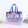 Em estoque bolsa de Natal transfronteiriça sacola de embalagem para presente portátil dobrável filme metalizado não tecido sacola personalização
