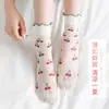 Calcetines para mujer de primavera y verano, calcetines finos de tubo, medias de cristal de cristal, calcetines japoneses blancos de encaje y felpa, venta al por mayor