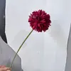 Flor de Crisântemo Bola de Ramo Único Flor de Crisântemo Bola de Ping Pong Dente-de-Leão Flor Artificial Decoração de Arranjo de Flores em Vaso para Sala de Estar Transfronteiriço