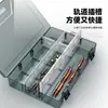 Caja de Piezas Plástico Almacenamiento Multirejilla Caja de Tornillos Clasificación de Herramientas Componentes Electrónicos Accesorios para Taladro Caja de Rejilla Engrosada