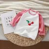 Ropa Interior Térmica Estilo Coreano para Niños, Manga Larga, Bloques de Color Cálido, para Niños y Niñas, Ropa Infantil Transfronteriza de Primavera al por Mayor, Una Pieza Envío Directo