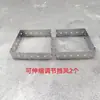 Nuevo parabrisas perforado, ajustable y retráctil para estufas de cartucho, hecho de acero inoxidable, disponible en formas cuadradas y rectangulares