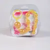 Agradables Bolas Amarillas de Tirar, Bolas de Tirar Coloridas - Vibrante Tapón Anal Amarillo, Juguete Sexual Alternativo