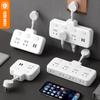 Adaptador Multi-Enchufe con USB Inteligente, Regleta de Alimentación Multi-Puerto, Alargador y Carga Rápida Inteligente