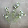 Cielo Estrellado Cósmico Simulada de Rama Alta Flor Simulada Margarita Terciopelo Pequeña Floral Boda Hogar Arreglo Floral Flor Artificial Decorativa
