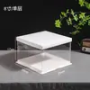 Caja para Pastel de Cumpleaños de 4 pulgadas 6 pulgadas 8 pulgadas 10 pulgadas 12 pulgadas Transparente 4 pulgadas 6 pulgadas 8 pulgadas Caja de Embalaje Elevada de Doble Capa