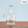Frasco de Vidro Boca Larga Marrom 500ml Frasco de Reagente Transparente Boca Esmerilhada Selado Frasco Conta-Gotas para Reagente Frasco de Suprimentos Químicos