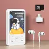 Reproductor de MP3 Externo para Estudiantes, Diseño Simple de Dibujos Animados, Reproductor Deportivo Portátil con Ranura para Tarjeta y Tarjeta de Memoria, Juego Completo al por Mayor
