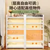 Estantería de hierro, estante de almacenamiento de varios niveles de pie, estantería simple para el hogar, organizador de sala de estar, estantería de acero para estudiantes
