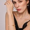 Xinyi Xinbarok Colar com Fivela de Lontra e Pérolas de Água Doce Pulseira de Nicho com Pingente de Pérolas Brincos Joias da Moda