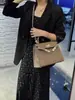 Bolsa Kelly Simples de Mão para Mulheres, Novo Estilo Primavera/Verão 2026, Bolsa de Ombro com Textura Tendência, Bolsa Transversal Versátil para Moda Casual