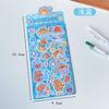 En Stock Serie de Tres Años Pegatinas de Tarjeta Láser Goo Pegatinas Creativas de Disco Goo Material de Pegatinas para Decoración de Diario DIY Venta al por Mayor