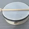 Instrumento de percusión infantil Orff 8 pulgadas imitación piel de oveja cuero de poliéster pandereta de piel de oveja tambor de mano