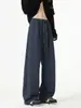 Pantalones Casuales de Color Sólido con Patrón de Escamas de Dragón para Hombre, Pantalones Sueltos de Pierna Ancha de la Alta Calle Americana para Otoño, Pantalones Deportivos Rectos de Moda para Adolescentes