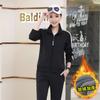 Conjunto Deportivo de Dos Piezas con Forro Polar de Tres Rayas, Atuendo Cálido Casual para Ejercicio Matutino, Ropa Juvenil al por Mayor, Ropa Casual de Moda de Manga Larga