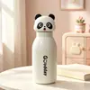 Nueva taza termo infantil de animal lindo, taza con pajita de dibujos animados de acero inoxidable 316, taza de agua de alta estética para regalo de estudiante