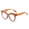 Nueva moda ojo de gato marco grande retro europeo y americano pasarela luz lujo espejo plano ins celebridad de Internet mismo estilo gafas marco moda