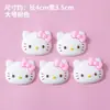 Gato KT 3D de goma suave de dibujos animados, linda cabeza de gatito de Hello Kitty, decoración y adorno para hornear pasteles de cumpleaños infantiles