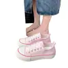 Zapatos de lona con suela gruesa, modelo nuevo primavera y otoño 2026, cómodos, finos, ligeros, zapatillas casuales súper populares, zapatillas versátiles de cordones de moda