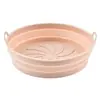 Amazon sartén de silicona para freidora de aire, molde para hornear plegable, redondo, cuadrado, olla de silicona para freidora de aire