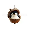 Decorações Penduradas Venda Quente Transfronteiriça Acrílico Campo de Outono Esquilo Castanha Ouriço Família de Animais Festa Decoração de Casa Enfeites Pendurados