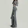 Jeans de Mujer Micro Campana 2026 Tendencia Versátil Nuevo Estilo Principios de Otoño Cintura Alta Adelgazantes Favorecedores para Figuras Pequeñas Pantalones Micro Campana